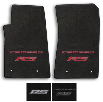 Lloyd Carpet 2pc Floor Mats for 2010-2015 Chevrolet Camaro RS -Pick Color & Logo - Image 1 of 4