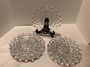 "Juego de 8 platos de ensalada/postre americano Fostoria 7 3/4""".  Verde bajo luz UV - Imagen 1 de 4