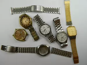 VINTAGE SEIKO WATCH PARTS CASES BANDS LOT - AUTOMATIC 4004 QUARTZ - 1 RUNS - Picture 1 of 14
