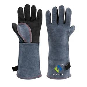16" Leather TIG Welding Gloves Heat Resistant Lined for Mig Tig Welders Gloves - Picture 1 of 10