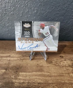 2024 Leaf Lumber Vince Coleman Auto 23/40 - Picture 1 of 2