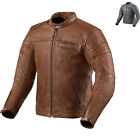 Rev It Restless Leather Motorcycle Jacket Vintage Urban Cruiser Bike Clothing
