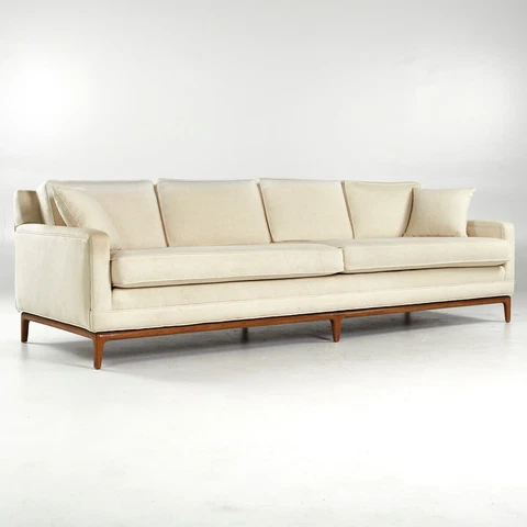 Dunbar Style Mid Century Walnut Sofa Cover