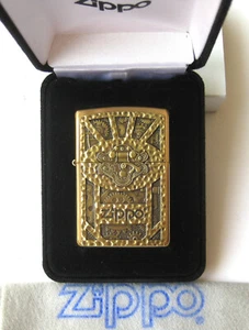 ZIPPO PREVIOUSLY COLLECTED Not Used  STEAMPUNK BOX Lighter EMBLEM Brass 2016 - Picture 1 of 7