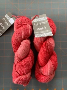 Lot of 2 Araucahia Nuble Extra fine Merina wool and silk - Picture 1 of 2