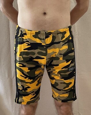 Pantalones Cortos Activos N2N Bodywear Para Hombre UC31 Urbano Naranja Camuflados Talla L BB Cordón Gimnasio Foto 1 de 4