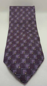 Stafford Multicolor Geometric Pattern Classic Length and Width Men's  Silk Tie - Picture 1 of 3