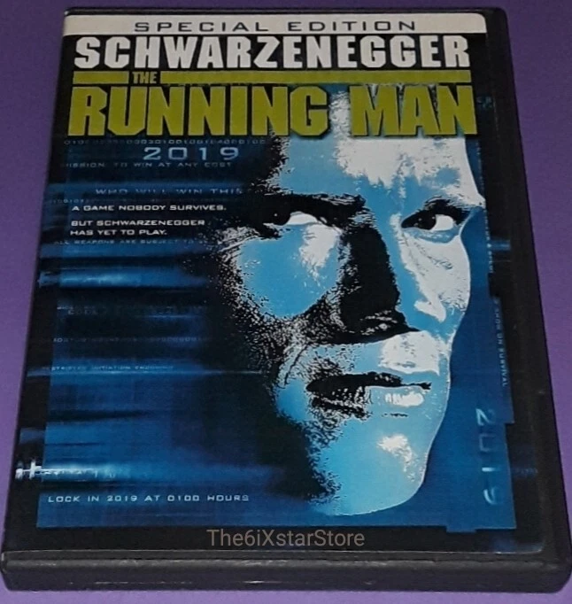 THE RUNNING MAN DVD - 1987 Classic Action Sci-Fi Thriller Arnold Schwarzenegger - Image 1 of 1