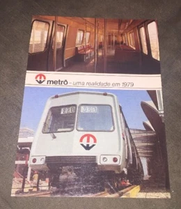 Postal mapa del metro de Río de Janeiro 1979 - Imagen 1 de 2