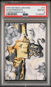 1994 Skybox Re Leone Termografia Cicatrice Presenta #T7 Disney Rara PSA 8 Pop 1 - Foto 1 di 2