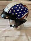 Christian Motorcyclists Half Helmet American Flag DOT Size XS