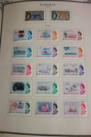 Bahamas Stamp Collection on Scott Pages Mint Cover