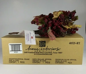 Vintage Home Interiors & Gifts Christmas Berries New In Box - Picture 1 of 5