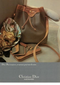 PUBLICITÉ DE PRESSE 1986 CHRISTIAN DIOR MAROQUINERIE - DIOR. POUR TOUJOURS - Bild 1 von 1