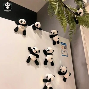 6*Panda refrigerator sticker cute plush gift for friends magnetic message post - Picture 1 of 8