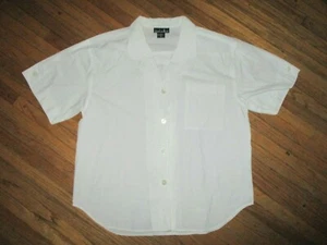 Camicia vintage anni '80 DAVID MATTHEW CAMICETTA bianca con bottoni sul davanti ricamata 12 - Foto 1 di 6