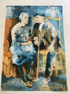 Signed Victor Konsens aka Viko Lithograph entitled Love 16 x 22 without border - Picture 1 of 5