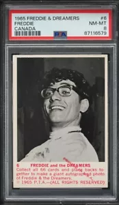 1965 DONRUSS FREDDIE & THE DREAMERS FREDDIE CANADA #6 PSA 8 - Picture 1 of 2