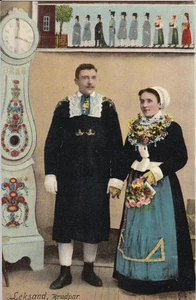 Schweden, 4, um 1905, Brautpaar/Leksand, Frauen in Trad. Kostüm, Smaland, Leksand - Bild 1 von 4
