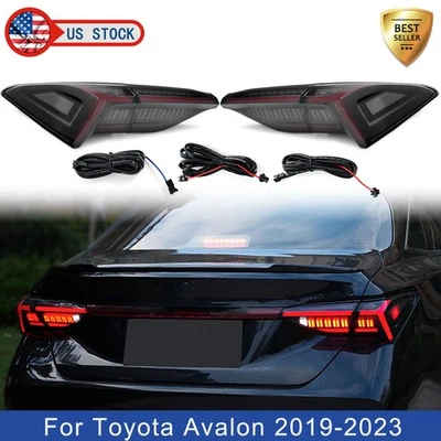 Conjunto de luces traseras LED de humo para Toyota Avalon 2019-2023 izquierda derecha Foto 1 de 4