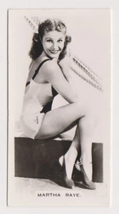 Martha Raye 1939 Carreras Glamour Girls of Stage and Films Tobacco Card #18 - Picture 1 of 2