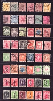 NUEVA ZELANDA 1878 - QV - PAISAJES - AVES - KEVII - KGV EMISIONES INCL. OFICIAL N179 Foto 1 de 4