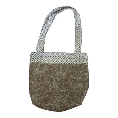 Bolso de Mano Hecho a Mano de Cachemira Acolchado Grande Algodón Cartera de Hombro Estilo Boho Foto 1 de 4