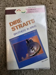 Dire Straits Cassette Tape Lyric sheet Indonesia release brothers in arms - Picture 1 of 2