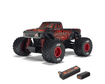 ARRMA Quake Grom 4x4 1/16 Scale RTR Brushed Monster Truck Red ARA2137T1 - Image 1 of 4