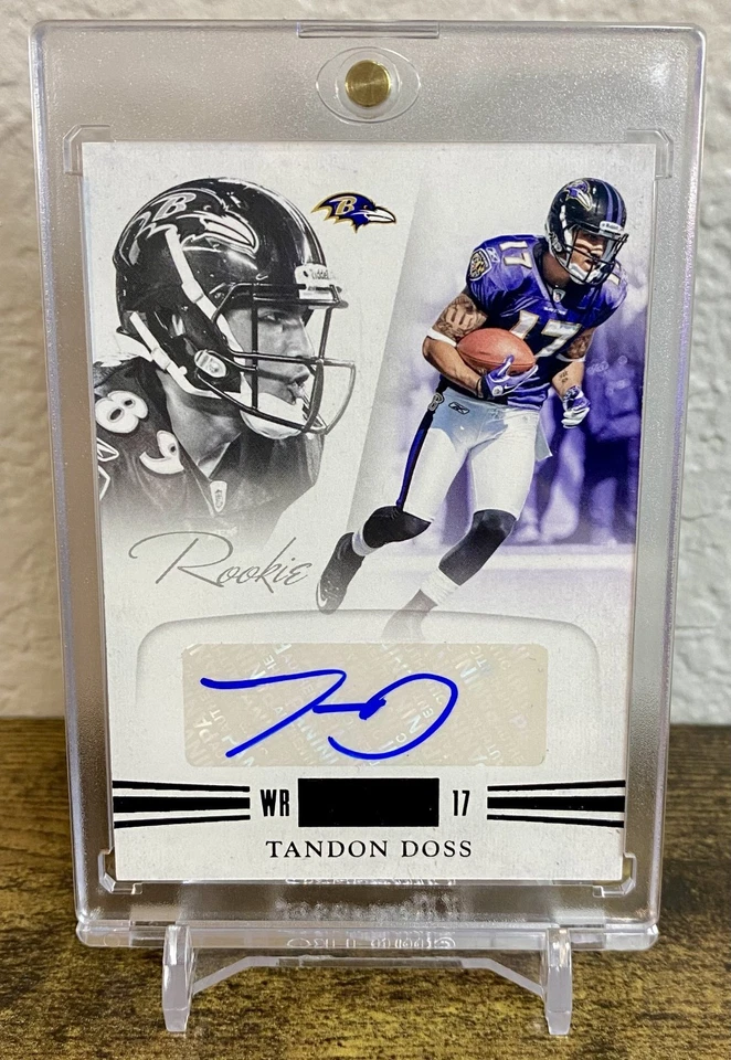 1/1 Tandon Doss ON CARD RC Auto 2012 Panini Playbook One of One FREE SHIPPING - Image 1 of 4