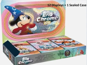 Worldwide - Topps Chrome Disney 2025 Hobby Box SEALED CASE (12x Hobby Box) NEW - Bild 1 von 1