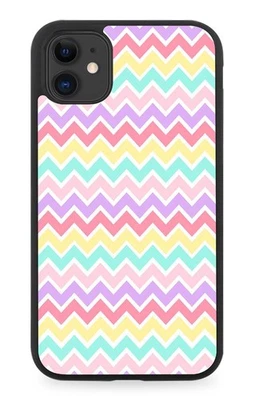 Rainbow Funky Pattern Rubber Phone Case Colourful Patterned Design F735 - Image 1 of 2