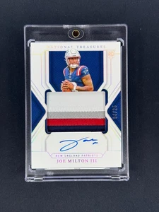Joe Milton III 2024 Panini National Treasures True Rookie Patch Auto Silver /25 - Picture 1 of 2