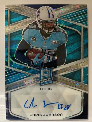 2024 Panini Spectra Signatures Blue Chris Johnson /50 Auto Autograph - Image 1 of 2