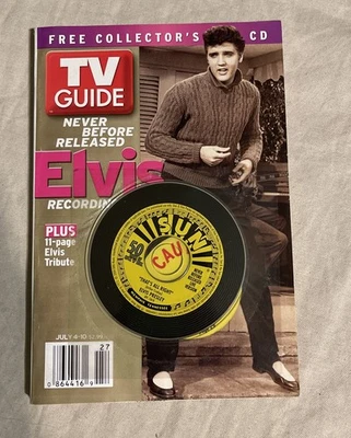 VTG TV Guide July 4 - 2004 Elvis Presley Cover & CD That’s All Right FREE SHIP - Image 1 of 4