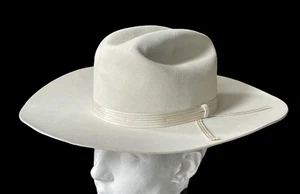 Vintage 1950er Resistol 5X Biber Filz selbstformender Cowboyhut Größe 7 Cattleman - Bild 1 von 24