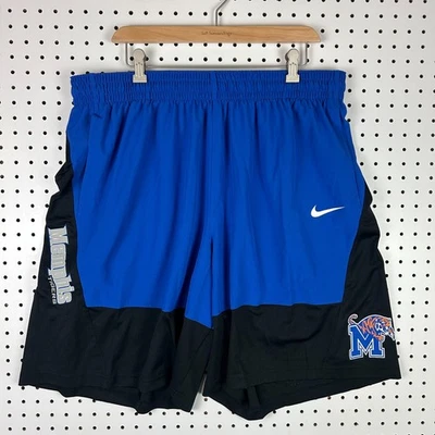 Nike Memphis Tigers Basketball Short 3XL Elite Workout Blue Black Penny Hardaway - Image 1 of 4