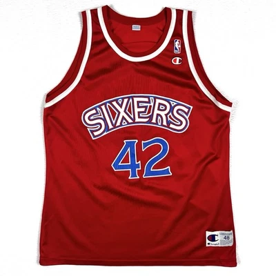 Camiseta Auténtica Jerry Stackhouse Philadelphia 76ers 48 XL Champion Sixers Foto 1 de 4