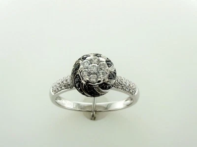Anillo de cóctel Le Vian de oro blanco de 14 quilates para ella diamante negro de 0,58 quilates - talla 7 Foto 1 de 4