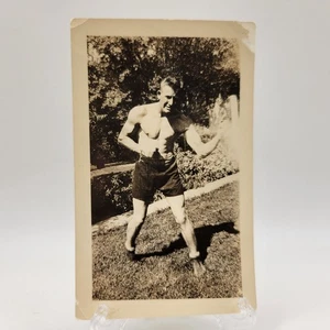 1935 Foto Boxer Eugene Ondracek 4x3in - Bild 1 von 2