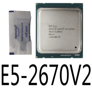 Intel Xeon E5-2670 V2  E5-2670V2 TEN Core 2.50GHz 8GT/s SR1A7 Server Processor