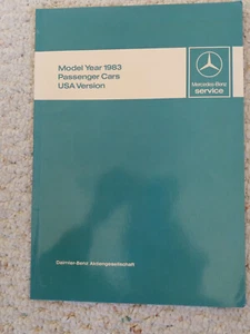 Mercedes Benz 1983 Model Year Passenger Cars USA Version R107 W123 W116 W126 - Bild 1 von 13