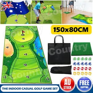 The Indoor Casual Golf Game Set Golf Putting Royale Golf Game Golf Hitting Mats - Picture 1 of 10