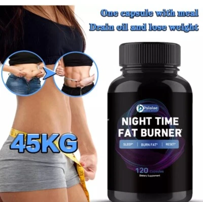 (PM) Quemador de grasa nocturno sueño-quemar grasa-restablecimiento 120ct supresor del apetito 10/26 Foto 1 de 4