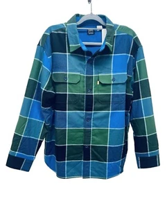 Levi’s Gold Tab kariertes Jackson Flanell Worker Überhemd für Herren Größe M neu mit Etikett - Bild 1 von 11