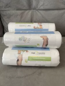 Real Nappies Bioliners 100 Flushable Cloth Diaper Liners Set Of 4. 400 Liners. - Picture 1 of 5