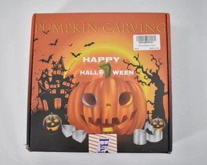 Madala 21-Piece Pumpkin Carving Kit Stencils Tools Stainless Steel Molds - Picture 1 of 10