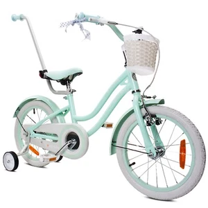 Kinderfahrrad 16 Zoll Mädchenfahrrad Kinderrad Fahrrad 4-6Jahre Silver Moon minz - Bild 1 von 11