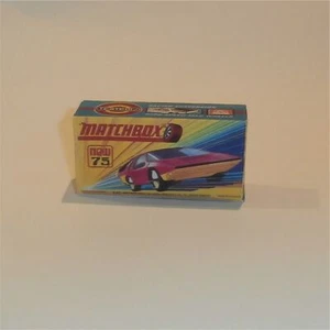 Matchbox Lesney Superfast 75 d1 Alfa Carabo 1st Issue H Style Repro Box - Picture 1 of 4