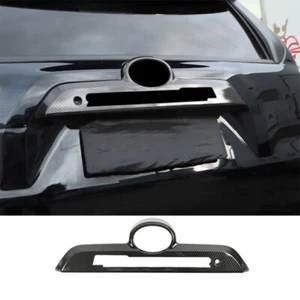 For Toyota 4Runner 2010-22 ABS Carbon Fiber Rear Door Tailgate Handle Cover Trim - Picture 1 of 7